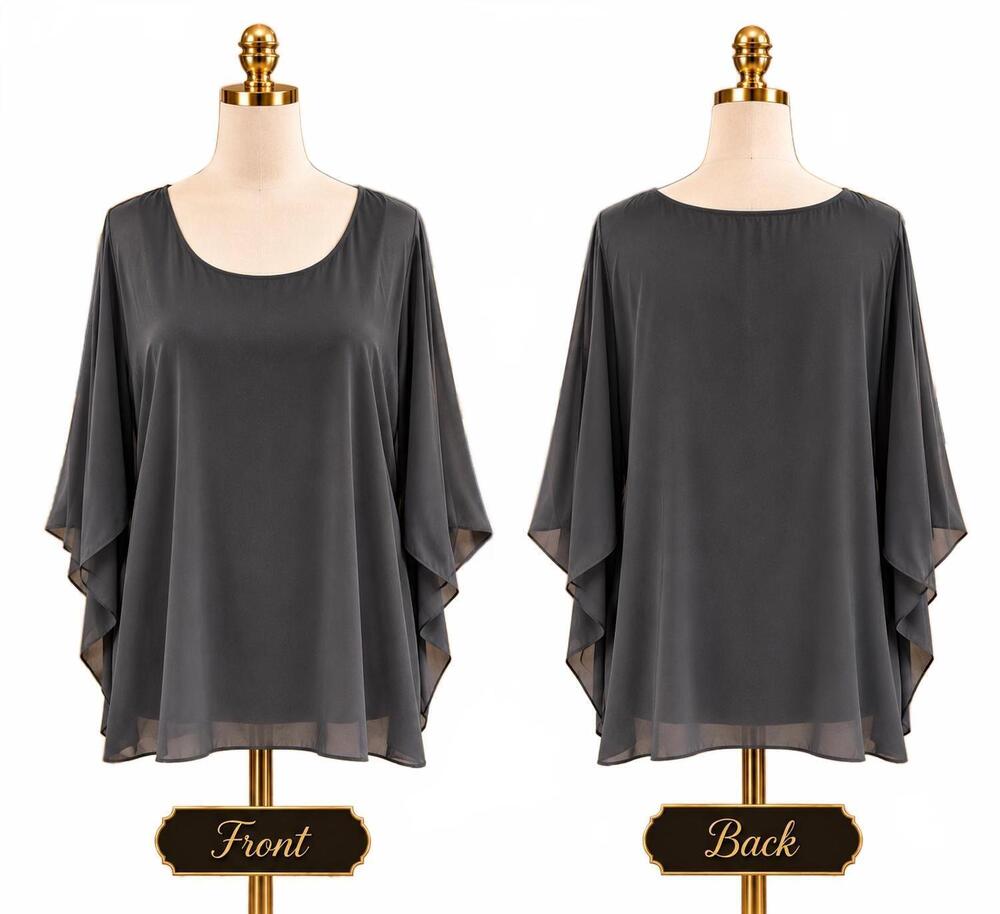 NEW EE:SOME women's satan elegence top in black